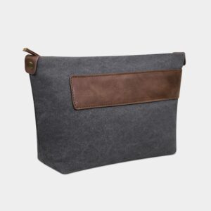 Neceser Trousse De Canvas / Curpiel Articulos Para Viaje - Promo